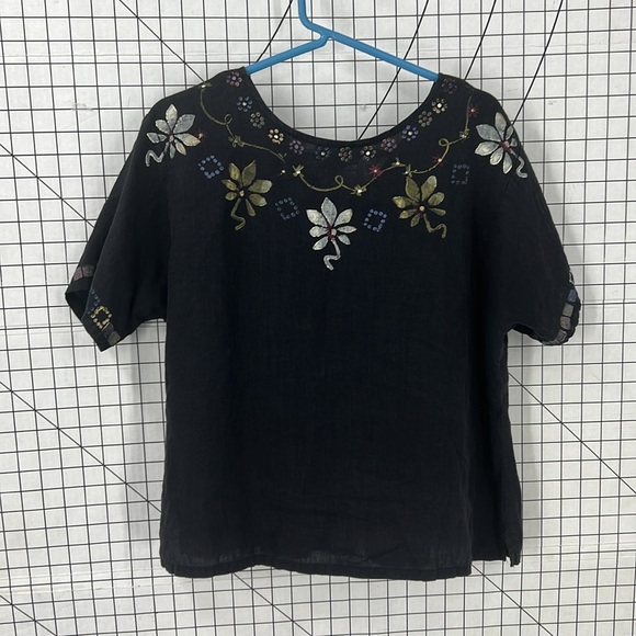 Bread, a division of Stanley Gretzinger vintage linen top 2 - Picture 2 of 8